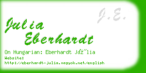 julia eberhardt business card